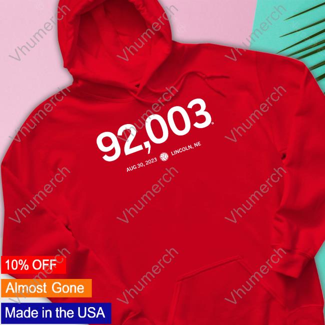 92003 Volleyball Aug 30, 2023 Lincoln, Ne Official Long Sleeve T Shirt Raygun Merch