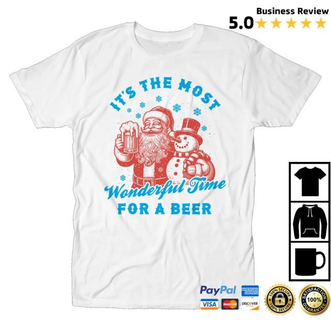 The Chivery Merch Store Wonderful Time For A Beer Unisex Crewneck Sweatshirt