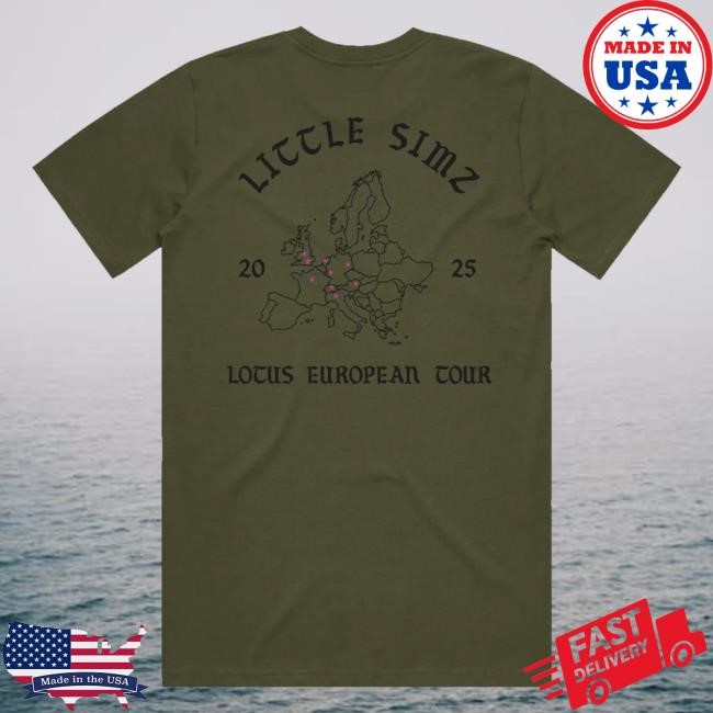 Little Simz Merch Shop Store Lotus Tour European Map Sweatshirt