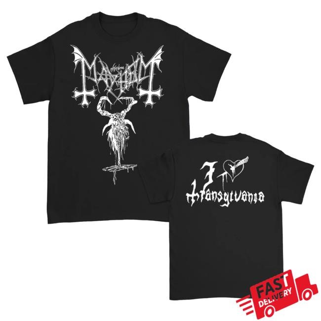 Official The True Mayhem Merch Goat Hooded Sweatshirt Black
