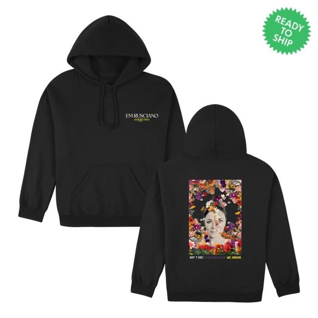 Em Rusciano Merch Mc Arena Outgrown Tour Unisex Hoodie - Black Hoodie