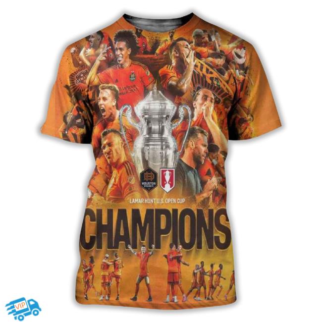 Bravo Houston Dynamo Us Open Cup Lamar Hunt Us Open Cup 2023 Champions 3D Unisex Sweatshirt