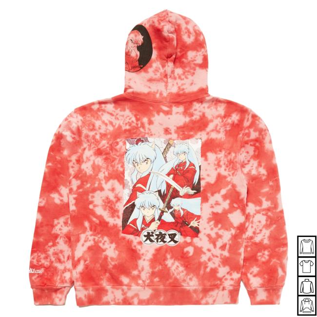 Official Hypland Clothing Merch Store Hypland Inuyasha Crescent Hoodie (Tie Dye)