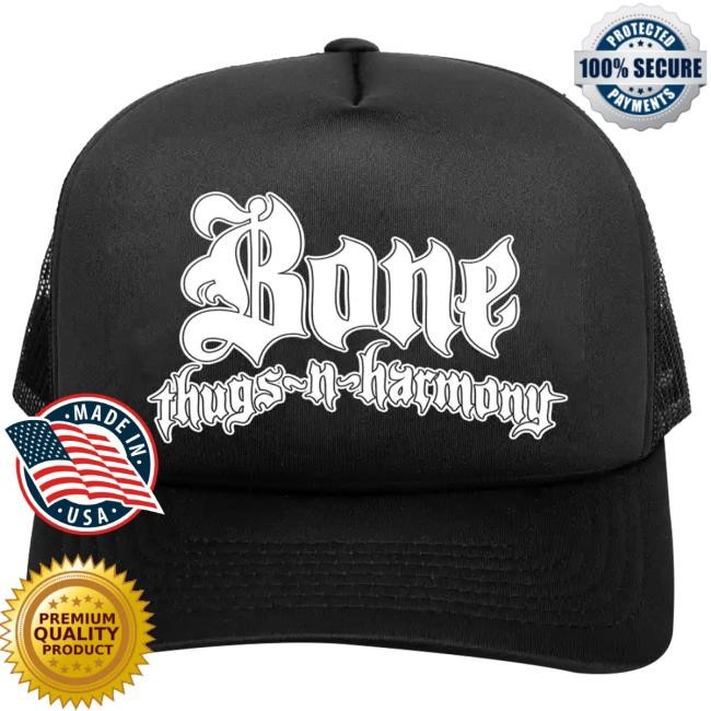 Merchbar Merch Black Camo Mesh Back Snapback trucker hat