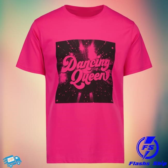 Abba Hemuseum Merch Shop Abba Dancing Queen Pink Tank Top