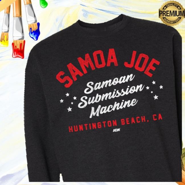 Aew Merch Shop Store Official Samoa Joe Pride Of Huntington Beach Fleece Hoodie
