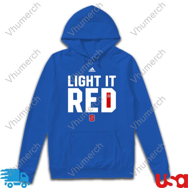 Dave Doeren Wearing Light It Red Long Sleeve T Shirt North Carolina State