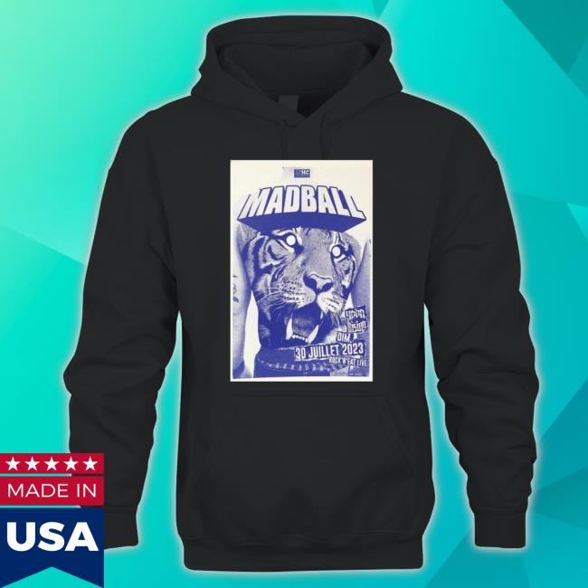 Madball Band Yosa Bising Dim Rock’ N’Eat Live Juillet Tour 2023 Poster Hoodie Sweatshirt