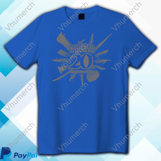 Monsterhunter Merch Monster Hunter 20Th Anniversary Tee Shirt