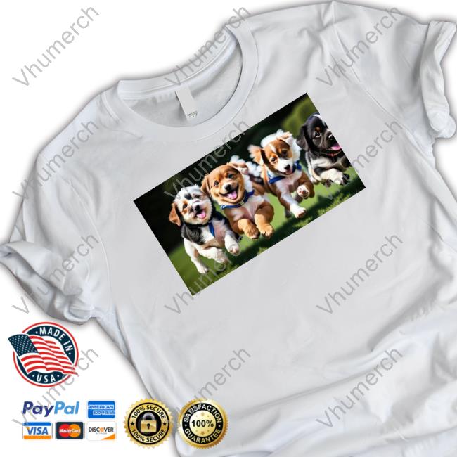 Dippytees Four Puppies Send Nudes Sweatshirt