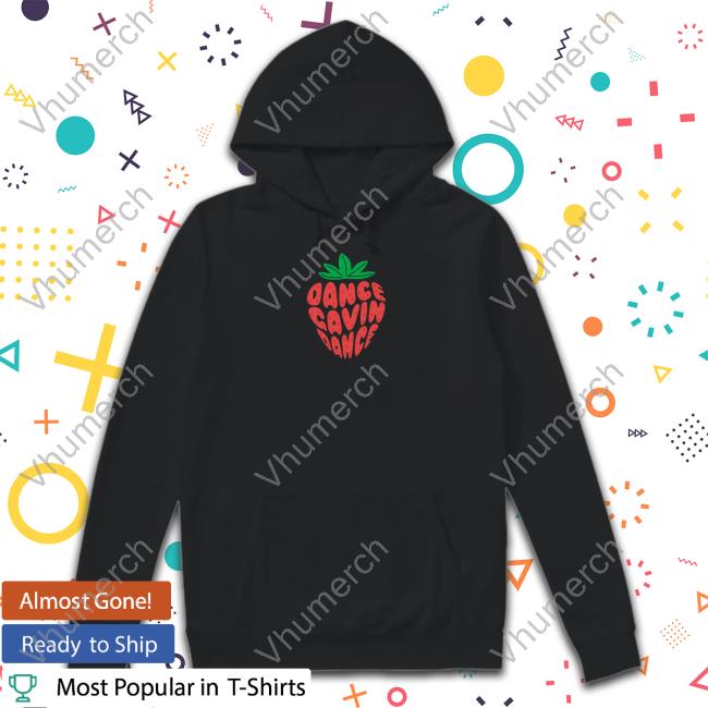 Strawberry Text Dance Gavin Dance Tees