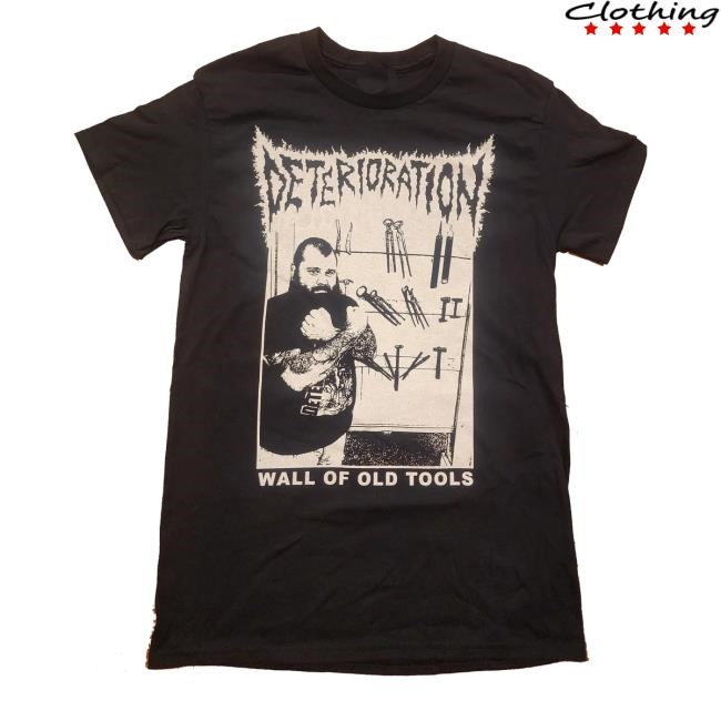 Shattered Dreams Productions Merch Deterioration - Wall Of Old Tools Crewneck Sweatshirt