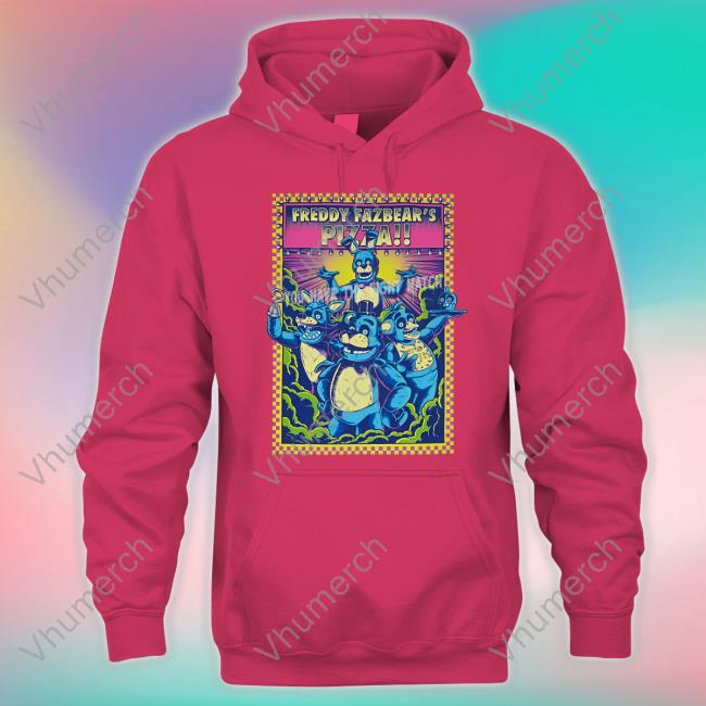 Five Nights At Freddy's Neon Group Tee Shirt