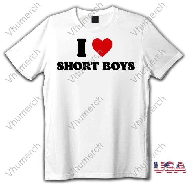 I Heart Short Boys Funny T Shirt Shopellesong