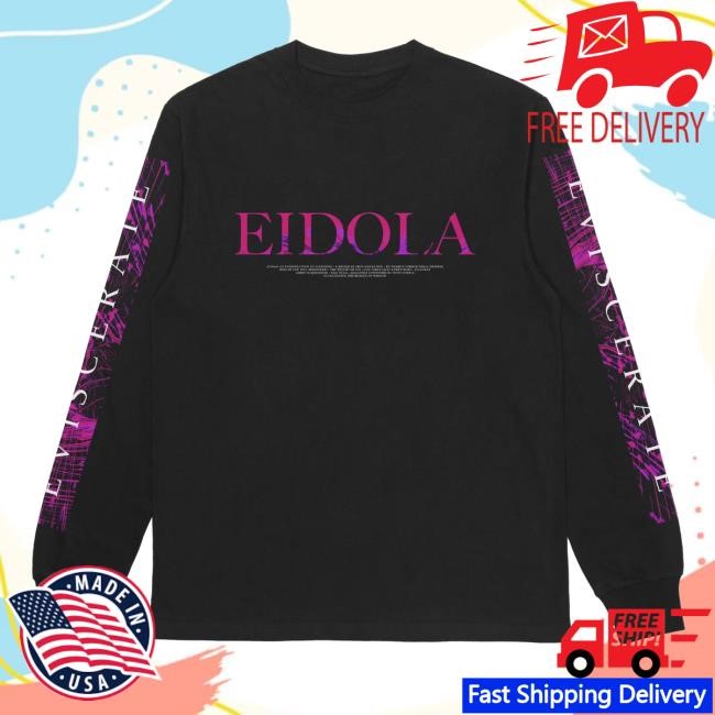 Official Rise Records Merch Eidola Hypno Black Hoodie Sweatshirt