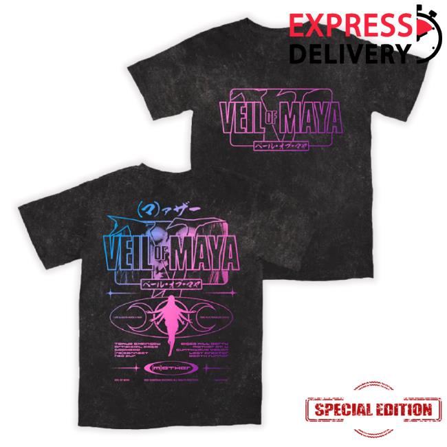 Veil Of Maya - Tracklist Vintage Black Classic Shirt