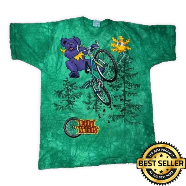 Officia New With Tags Vintage 1995 Grateful Dead Mountain Bike Dead Treads Extra Large Classic Shirt