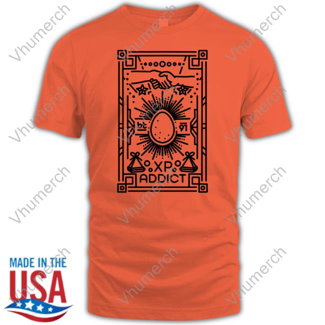 Crowdmade Merch Xp Addict Black Line Art Tee Shirt