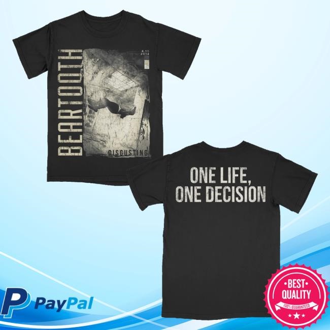 Beartooth Merch Disgusting Album T-Shirt Album Collection