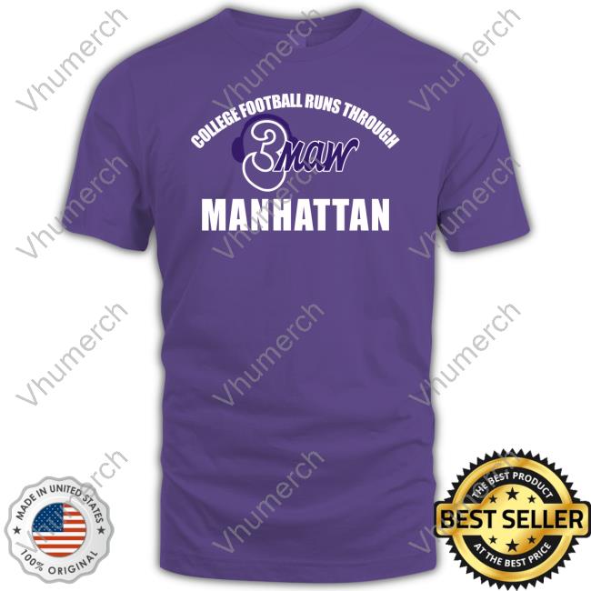 Cole Manbeck College Football Runs Through Manhattan 3Maw Hoodie