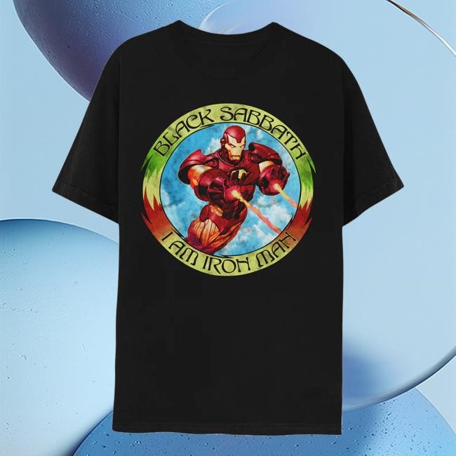 Black Sabbath Apparel Shop Iron Man Circle T Shirt