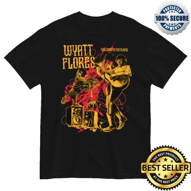 Wyatt Flores Music Merch Welcome To The Plains Black Hoodie