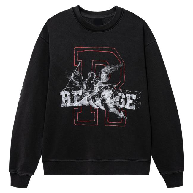 Official 999 Club Juice Wrld Merch Store Revenge Kosuke Kawamura Angel Crewneck Vintage Black 999Club Clothing JuiceWrld