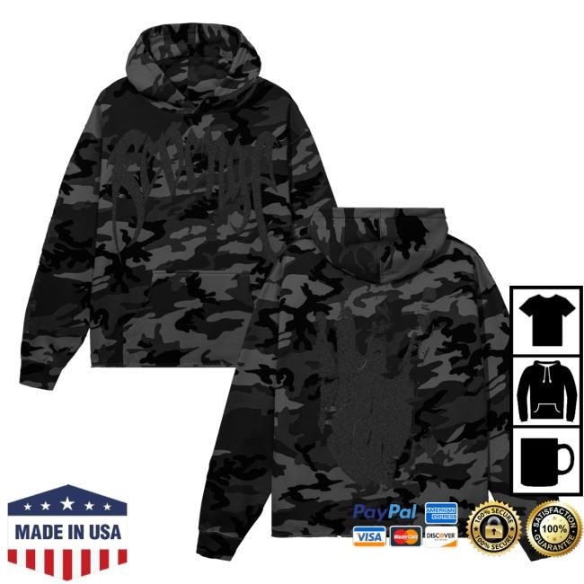 Revenge Official Merch Revenge X Kill Cropped Basketball Jersey Black Camo 3M