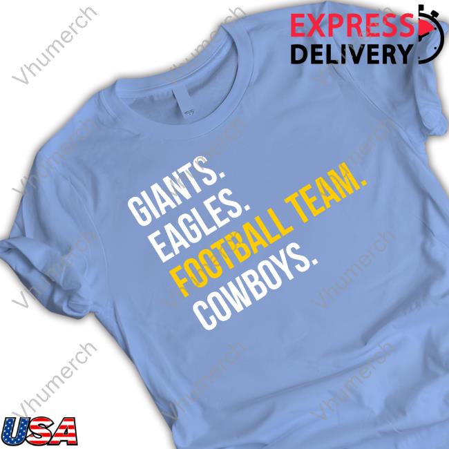 Twisted Gorilla Store Giants Eagles Football Team Cowboys Tee Shirt