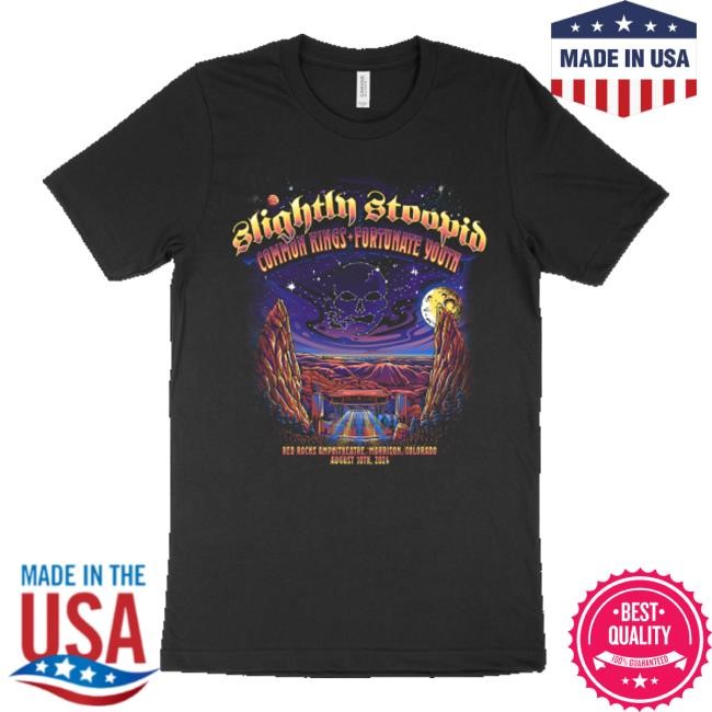 Slightly Stoopid Merch 2024 Red Rocks Event Tee Shirt