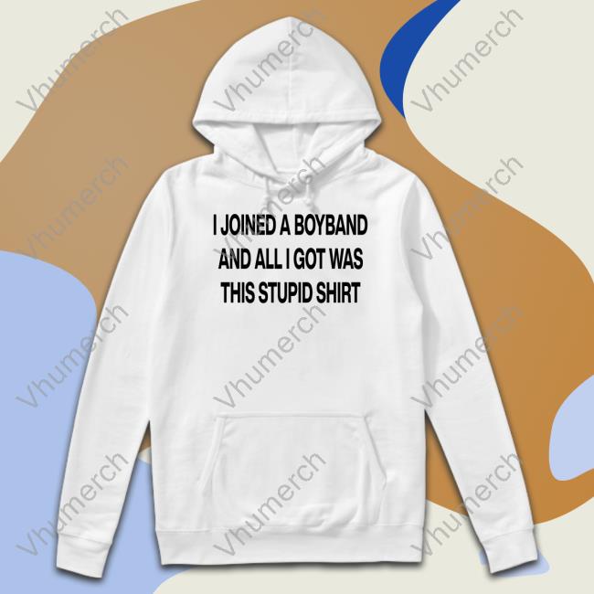 Boyband I Joined A Boyband And All I Got Was This Stupid Shirt Tee Shirt Aloneinaboyband