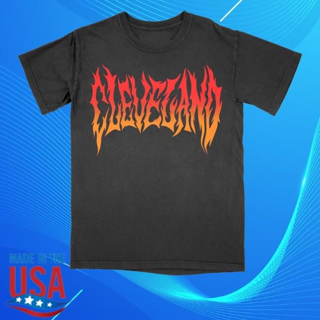 Cle Clothing Co Cleveland Numetal Flame - Unisex Crew New Shirt