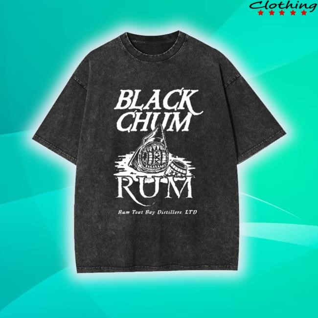 Official Trending Black Chum Rum Garment-Dye Crewneck Sweatshirt